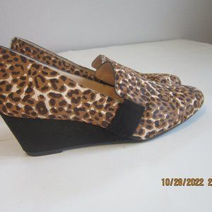 Alex Marie Wedges Multicolor Print Size 9 M